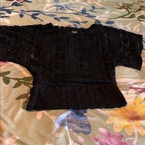 Black lace top